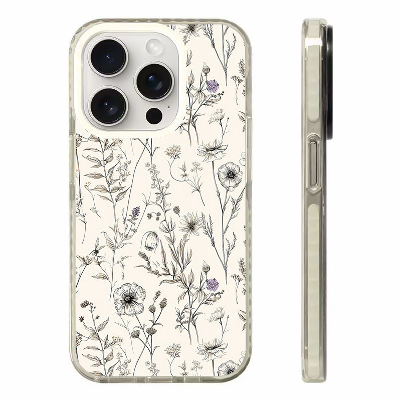Wildflower And Vanilla Case Compatible For IPhone 11 14 15 16 Pro Max 12 13 Mini Cover X XR XS Max S