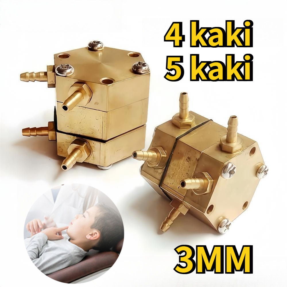 Sparepart Dental Unit Valve Air Segi Enam Membran Pullback Hexagonal