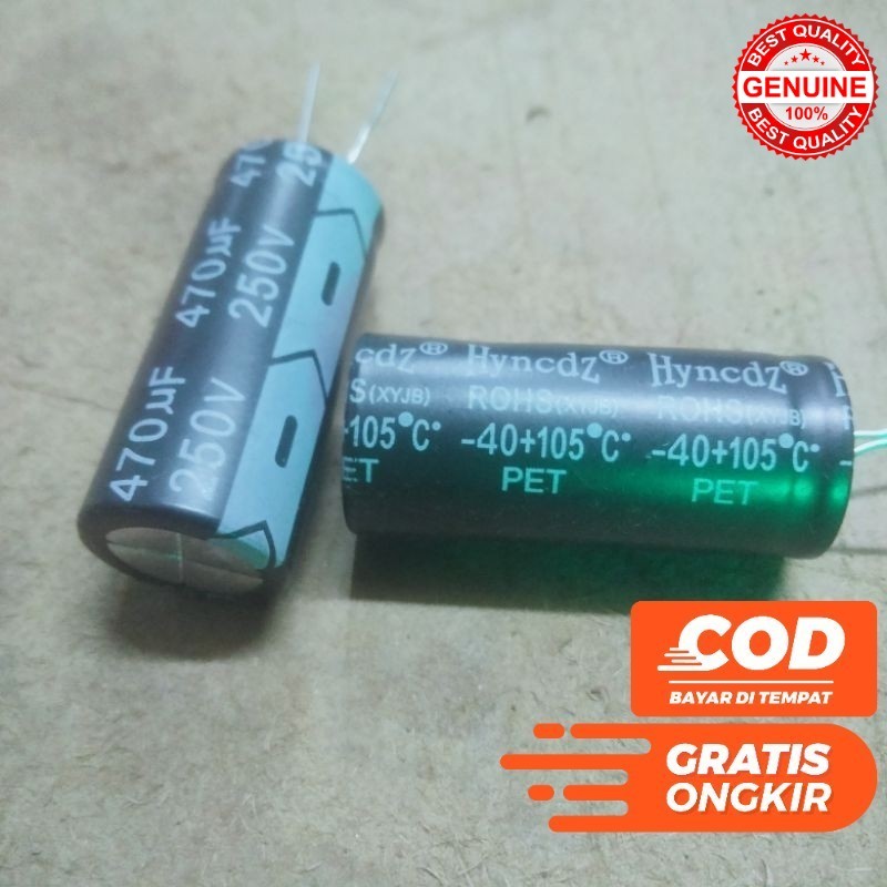 ELKO 470UF 250V ELCO 470 UF 250 VOLT CAPASITOR KAPASITOR 470UF 250VOLT