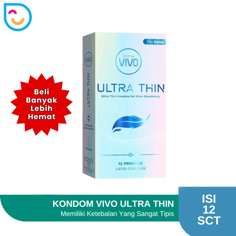 Kondom Sensitif Vivo Condom Tipis Kecil Small Isi 12 Sachet