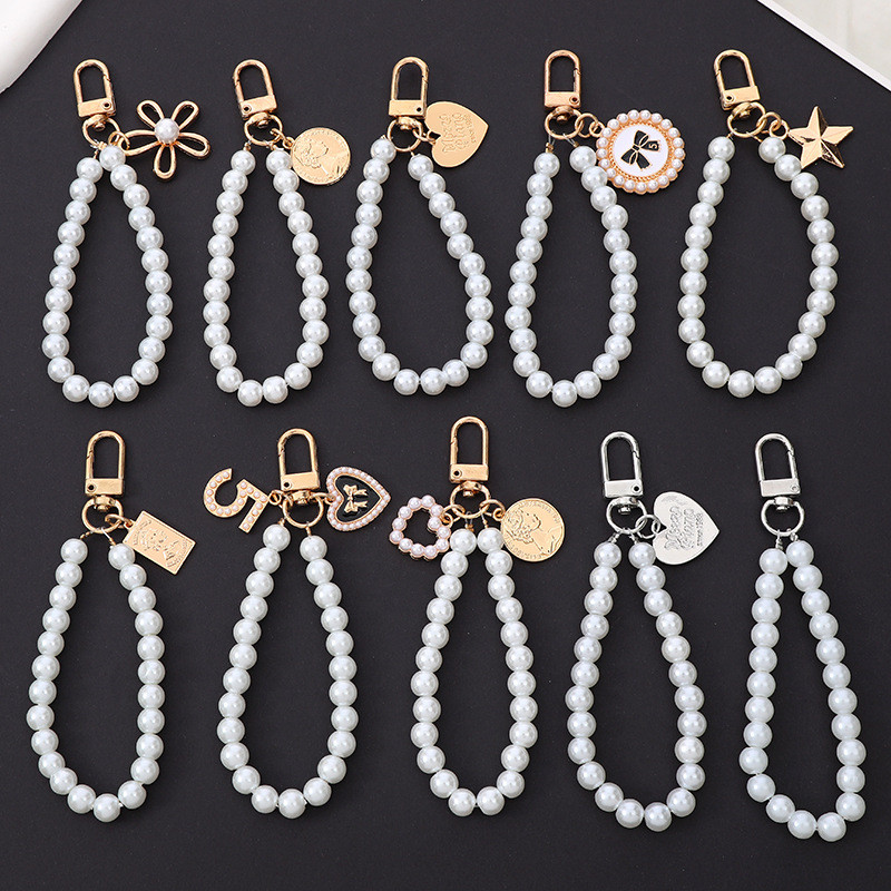 Casing Ponsel DIY Baru Perhiasan Perhiasan Mutiara Liontin Cinta Liontin