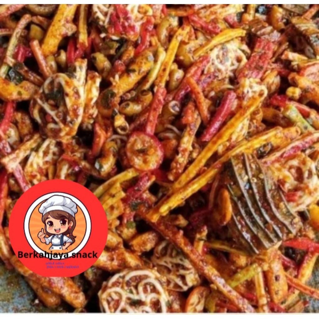 

seblak mix kerupuk bantat campur 1 kg bumbu kering seblak campur kering pedas daun jeruk