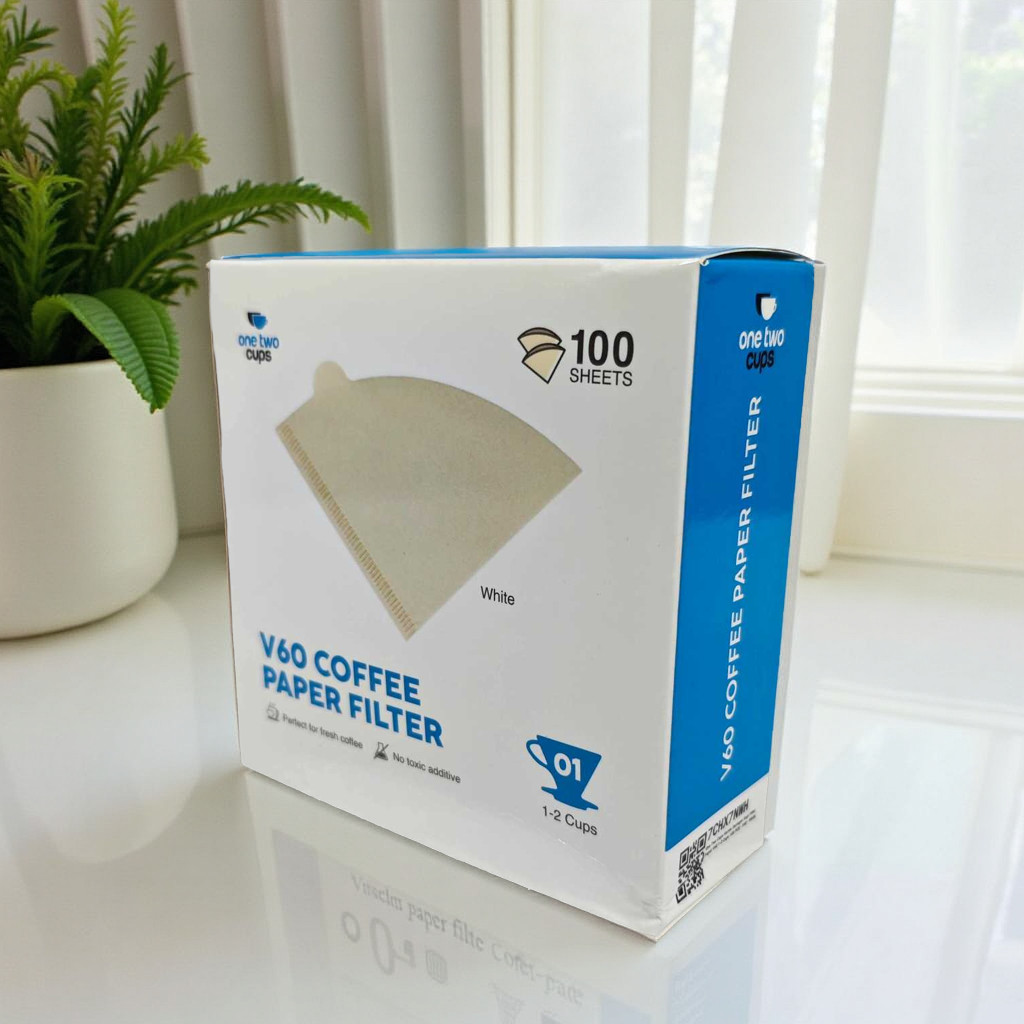 BS1 Kertas Saringan Kopi Filter Paper V60 1-2 Cups 100 Lembar Food Grade Aman untuk Seduh Manual Bre