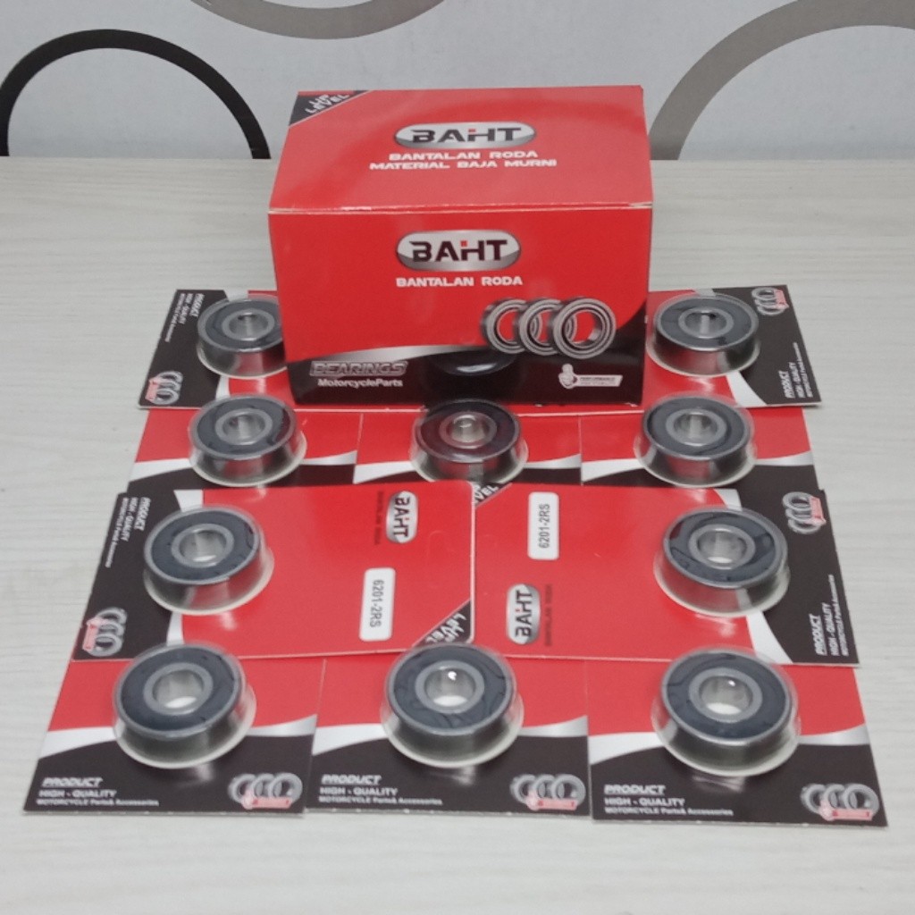 (10pcs) Bearing (Pilih Ukuran:) 6201 6202 6203 6300 6301 6302 6004 Monero Baht SS Laher Lahar Motor 
