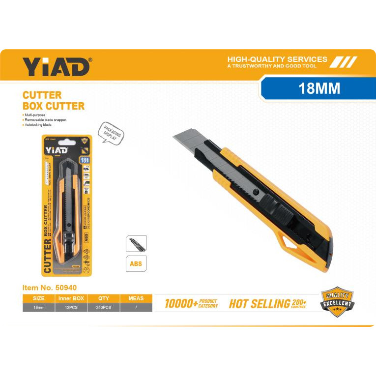 

YiAD ,PISAU CUTTER CUTER BESAR Tools Cutter / 8/18 mm BOX CUTTER