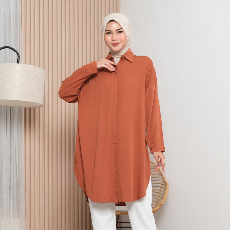 DIKASHOP HASTA JASMINE Tunik - Pakaian Wanita - Tunik Panjang - Tunik Wanita - Tunik Polos - Rayon T