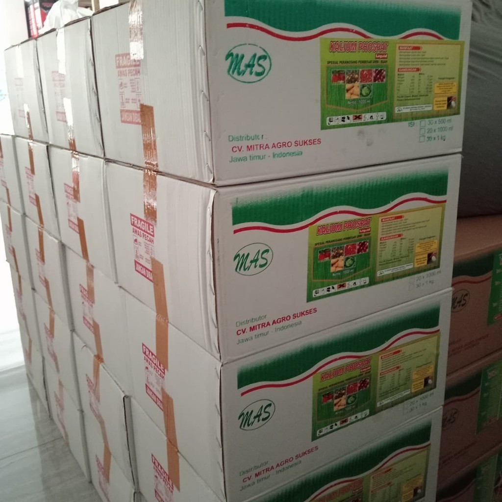 Paket Dus 1 Kalium Phospat Cair 1 Liter Isi 20 Botol Pupuk Tanaman Buah