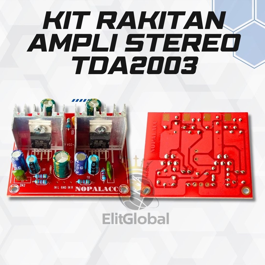 Kit TDA 2003 Stereo – Modul Ampli Hemat Daya & Jernih