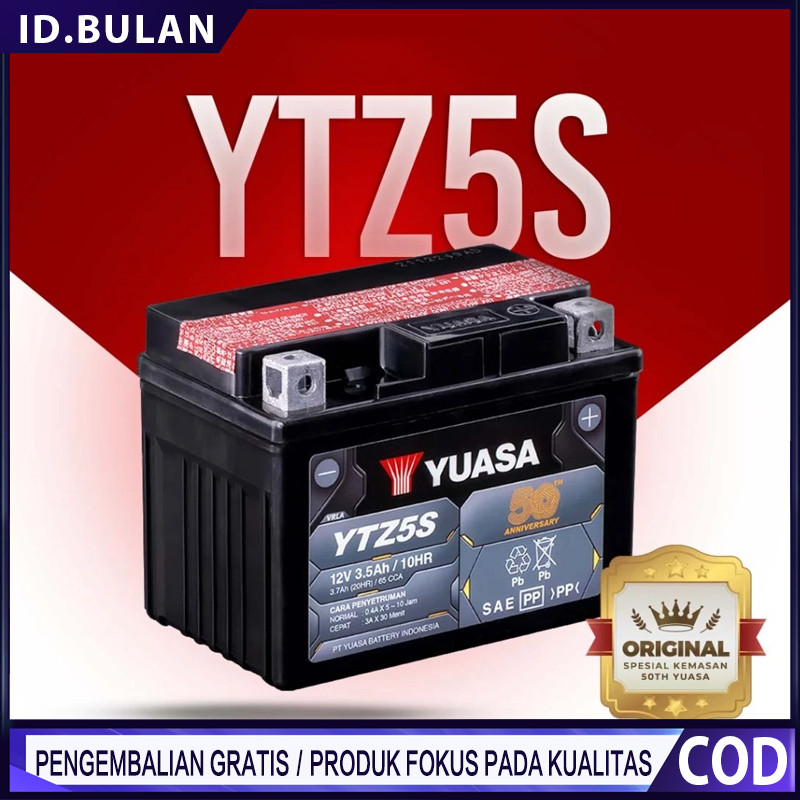 Aki Motor Yamaha Original YTZ5S Mio J Vixion Mio Soul Fino Soul GT Mio m3 X-ride Xeon Byson Jupiter 
