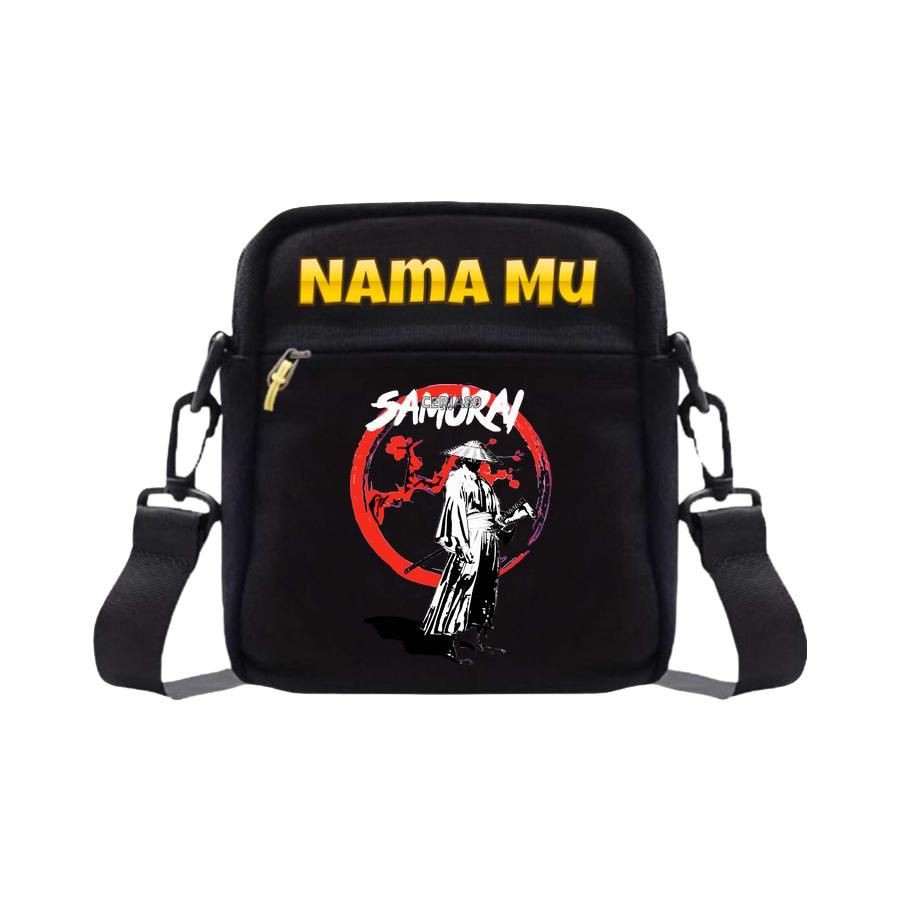 Tas Selempang Mini anak mengaji sekolah gambar Samurai Pedang free Custom Nama sendiri Imut Lucu Ana