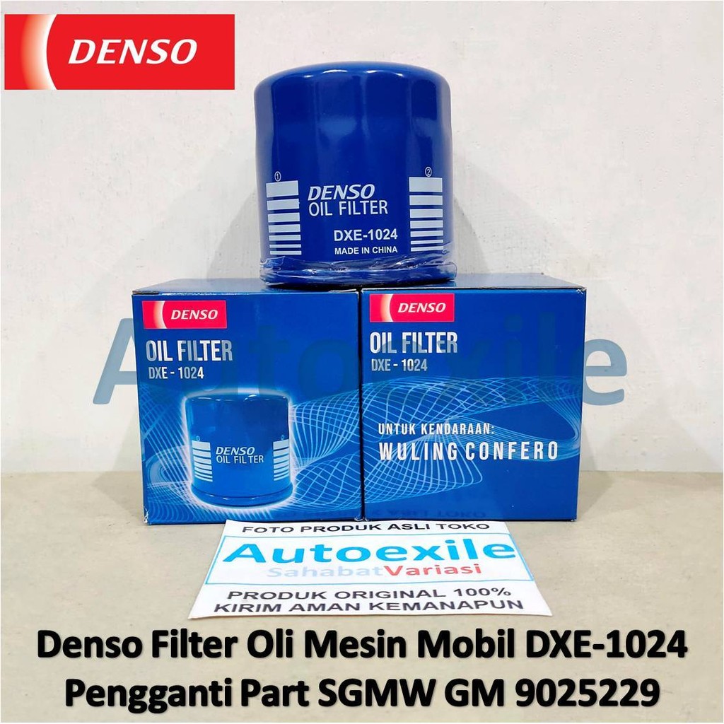 Denso DXE-1024 Engine Oil Filter Saringan Oli Mesin Mobil Confero Chevrolet Spark Spin DXE1024 Spare