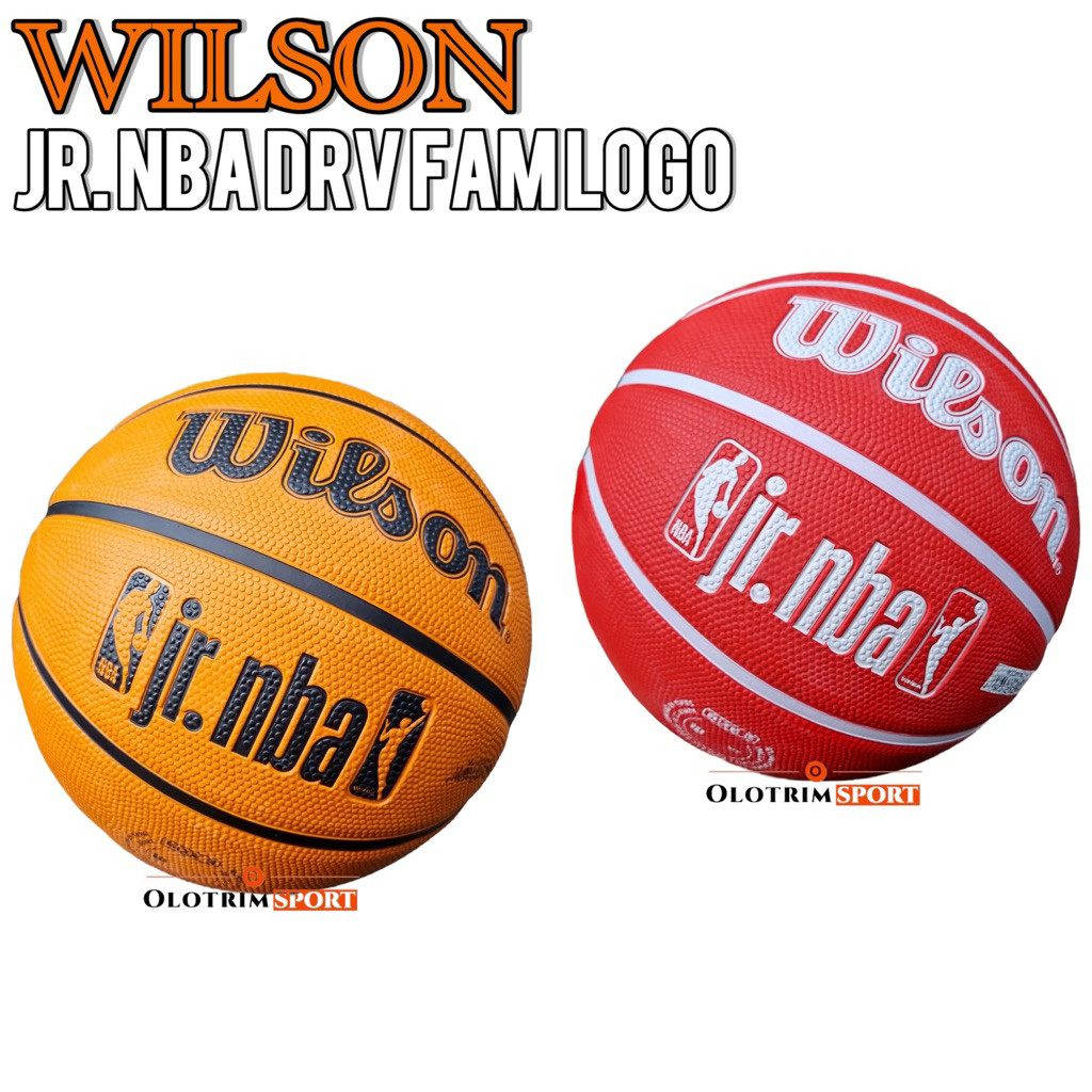 Bola Basket WILSON JR NBA DRV FAM LOGO JUNIOR SIZE 5 SZ5 ORIGINAL