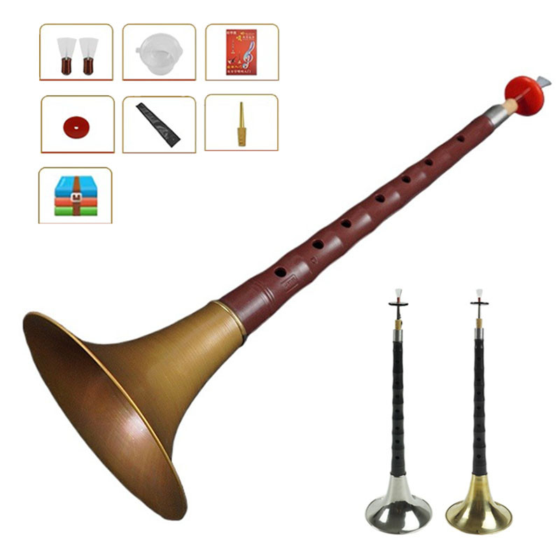 ABS Resin Suona Traditional Professional Blow Suona Chinese Wind Folk Music Instruments Adult Beginn