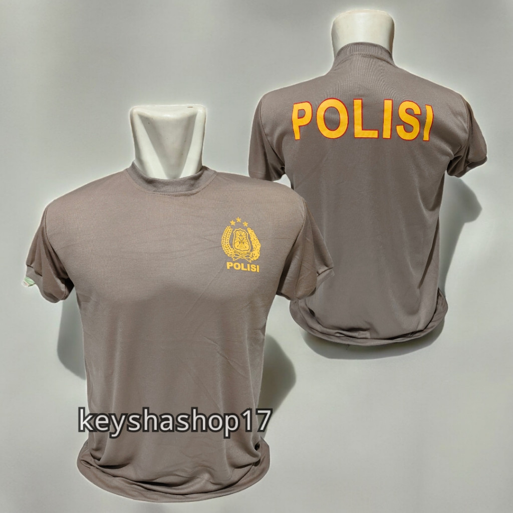 Kaos tangan pendek polisi / kaos dinas polisi / kaos dalaman polisi / kaos oblong polisi
