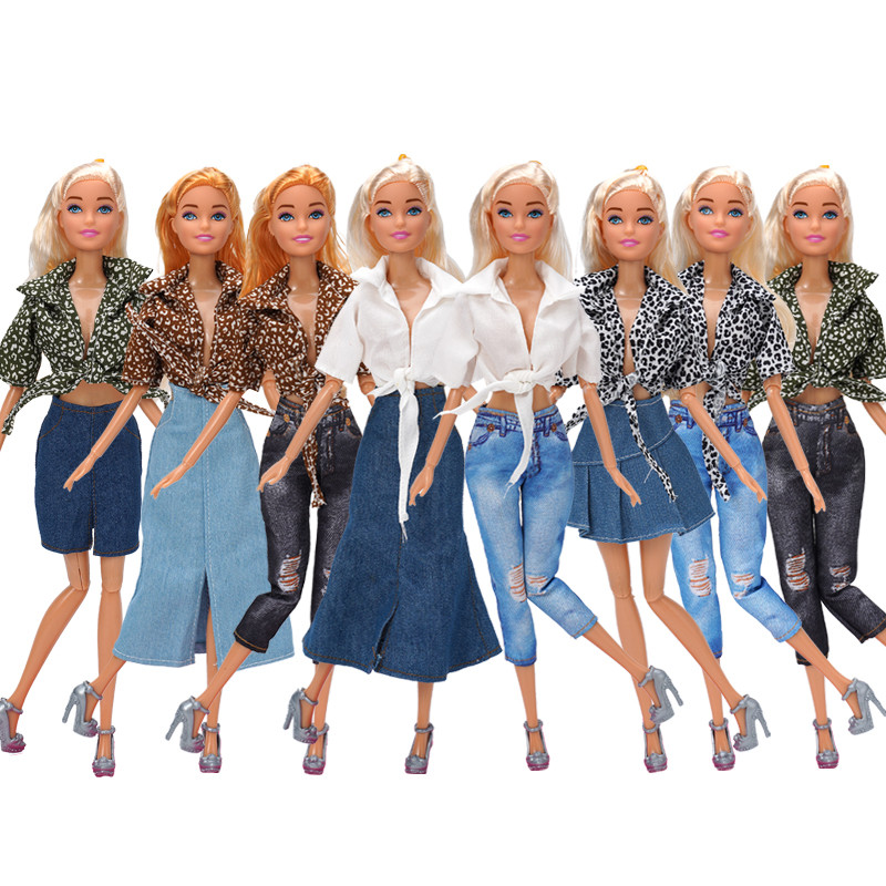 New Hot Doll Clothes Suitable for 30cm Barbie Doll Clothing BJD Doll's Accessories Girl DIY Hinge Do