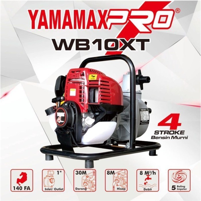 SPESIAL PROMO CUCI GUDANG YAMAMAX WB10XT/WB 10 XT/WB10/10XT Pompa Air Irigasi Sawah Alkon Bensin 4 T