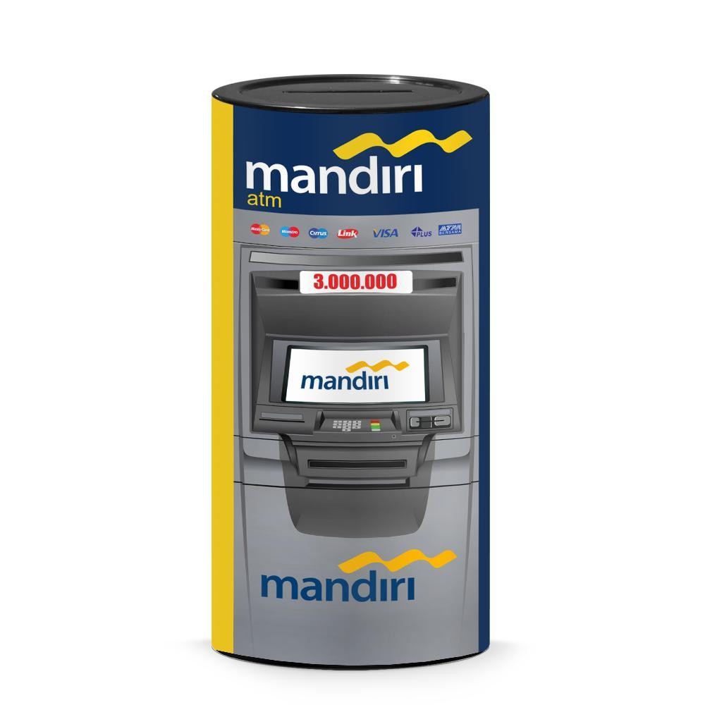 Celengan ATM Target 3 Juta Viral Buka Tutup Permanen / Tabungan Anak / Souvenir Hadiah Ulang Tahun