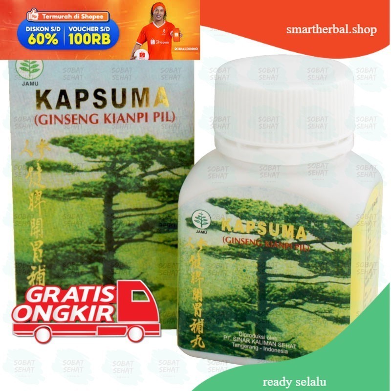 Promo Grand Opening Kapsuma Ginseng Kianpi Pil Isi 60 Kapsul Resmi BPOM 100% Original produk Kianpii