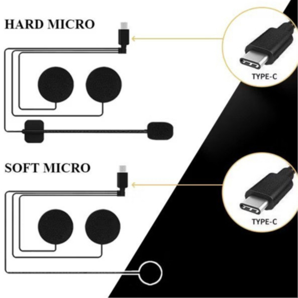 MIC & SPEAKER INTERCOM TYPE C  Intercom/Headset Bluetooth Q58MAX/Y10/Y11/Y12/Y102X/Y12PRO/Y20/Y80/Y8