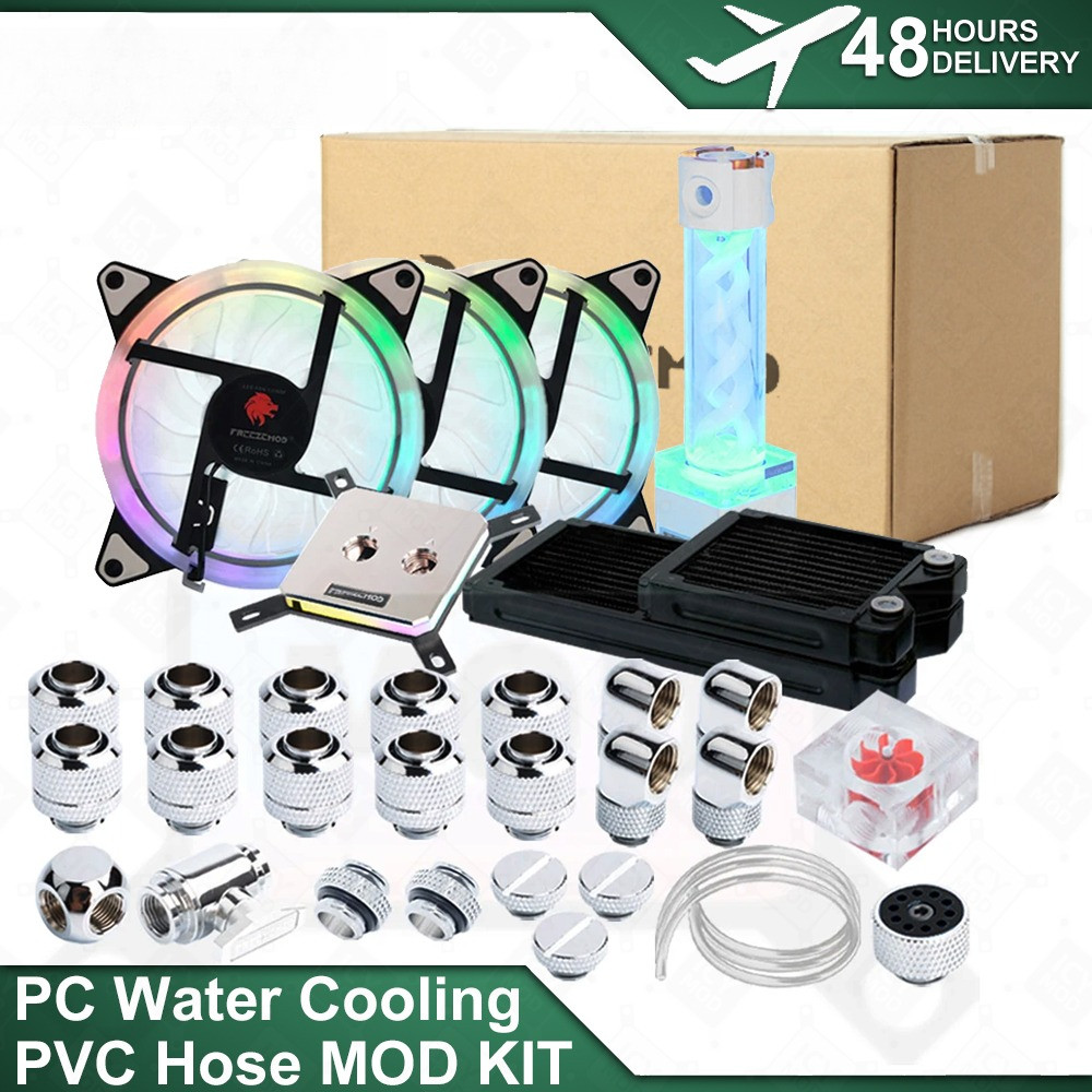 PC Water Cooling MOD Kit Soft Tube Freezemod Copper Radiator Host Pipe Liquid Cooling Set AIO Reserv