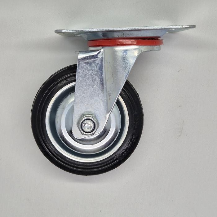 Roda Caster Etalase / Roda Caster Troli / Roda Caster Karet 3 Inch Hidup/Putar