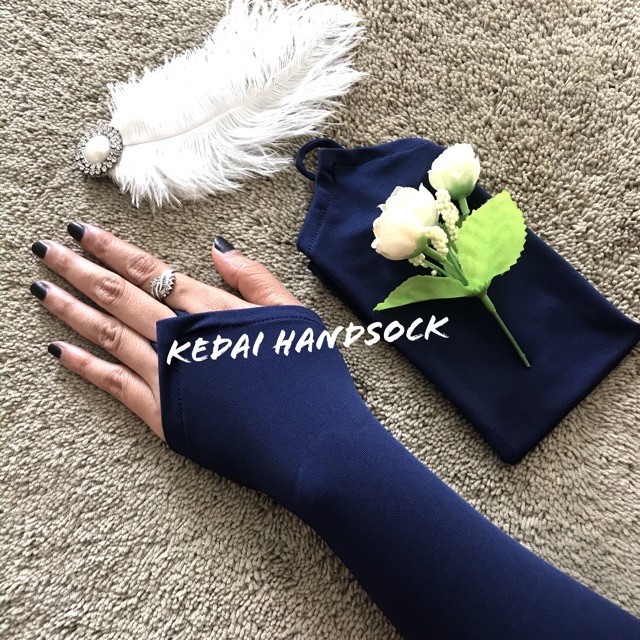 handsock cincin manset deker tangan polos sarung tangan muslimah