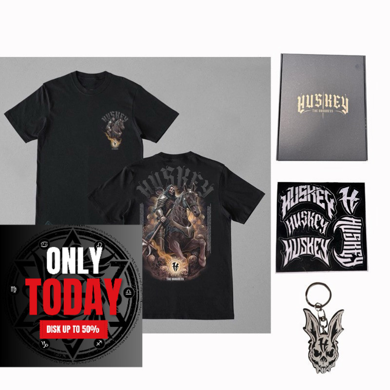 ORI Huskey Clothing - kaos distro pria - horse rider blk - huskey bali