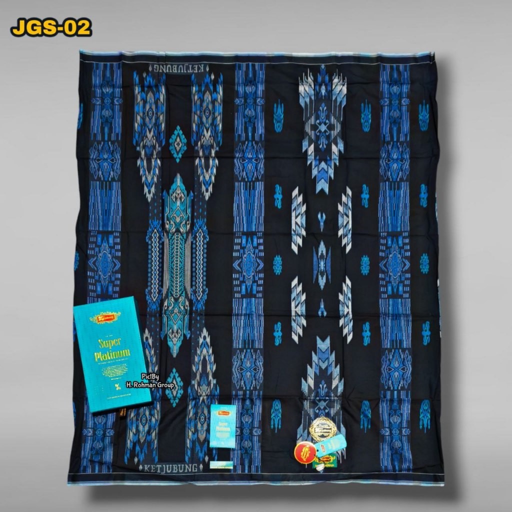 Sarung Ardan Dobby Kembang Mutiara | Sarung Ketjubung Jaguard Songket | Sarung Ardan Ketjubung JGS