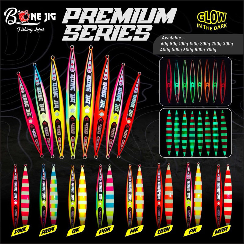 BERGU_IDUmpan Pancing Bone Jig Premium Series | 250G | 300G | 400G | 500G | 600G