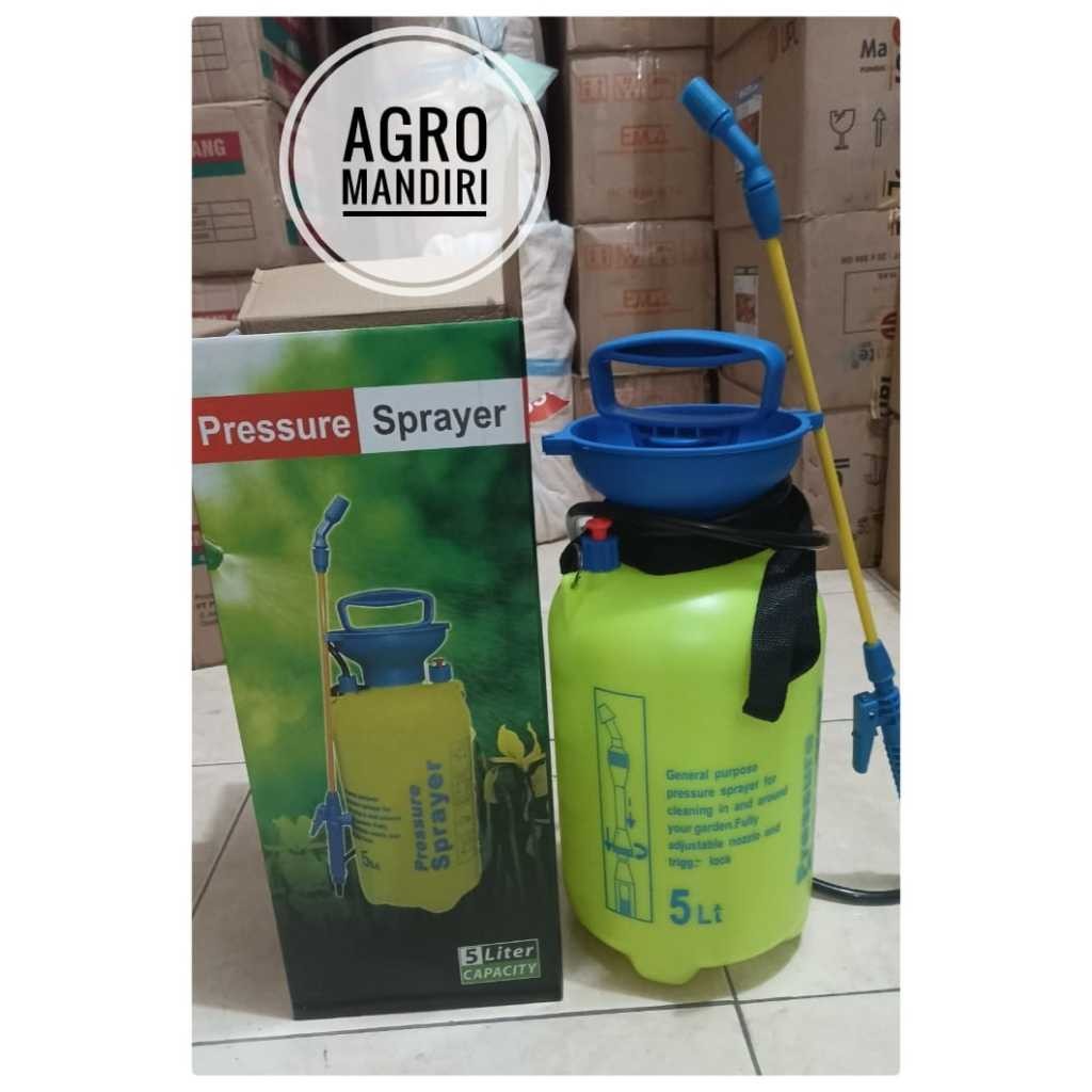 Hand Pressure Sprayer Booster 5 Liter Murah Tebal Berkualitas Ekspor Pompa Tangan Manual [AMS-01]
