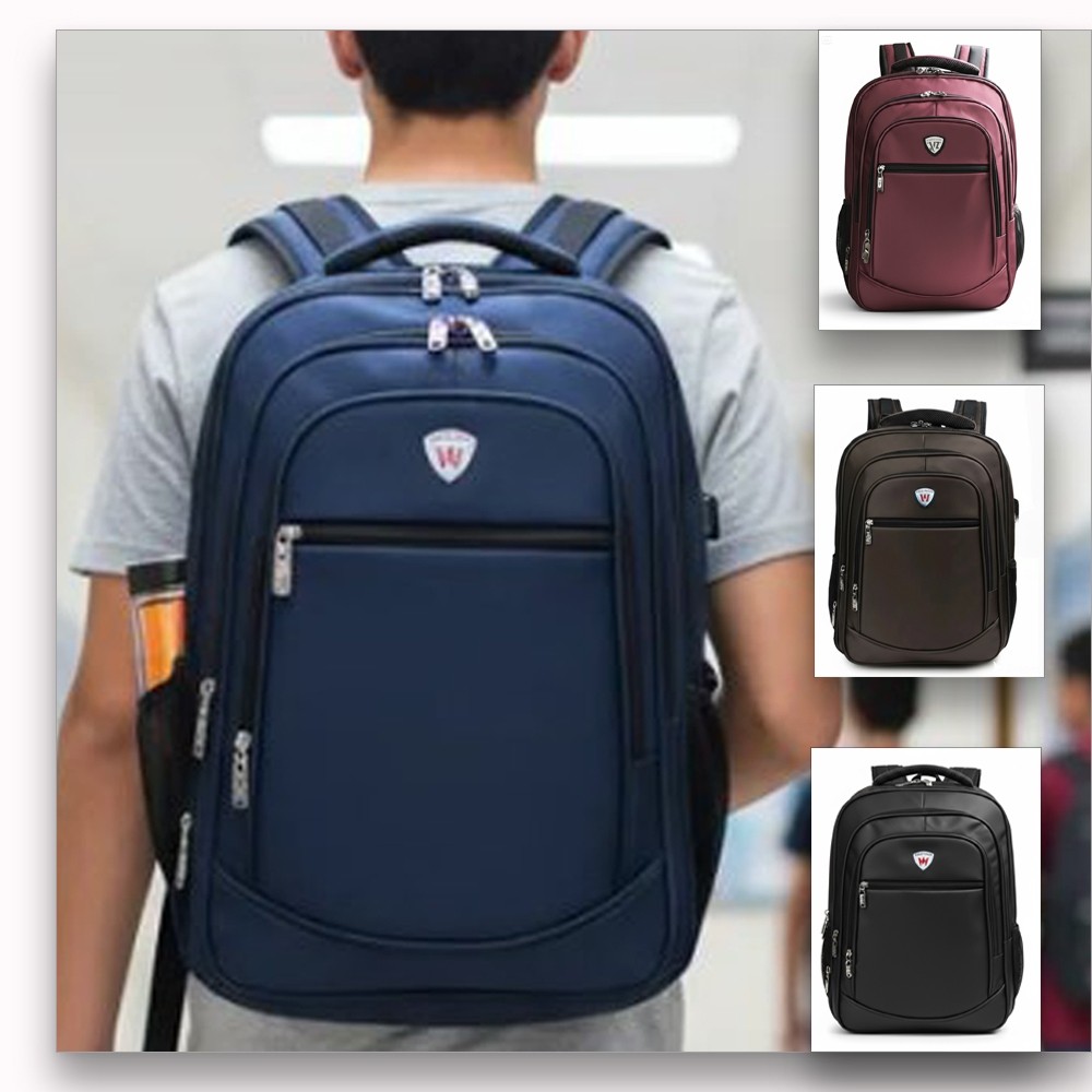 Tas Ransel Polo Water Sekolah & Kerja | Backpack Pria Wanita Ukuran Besar Laptop 14 Inch