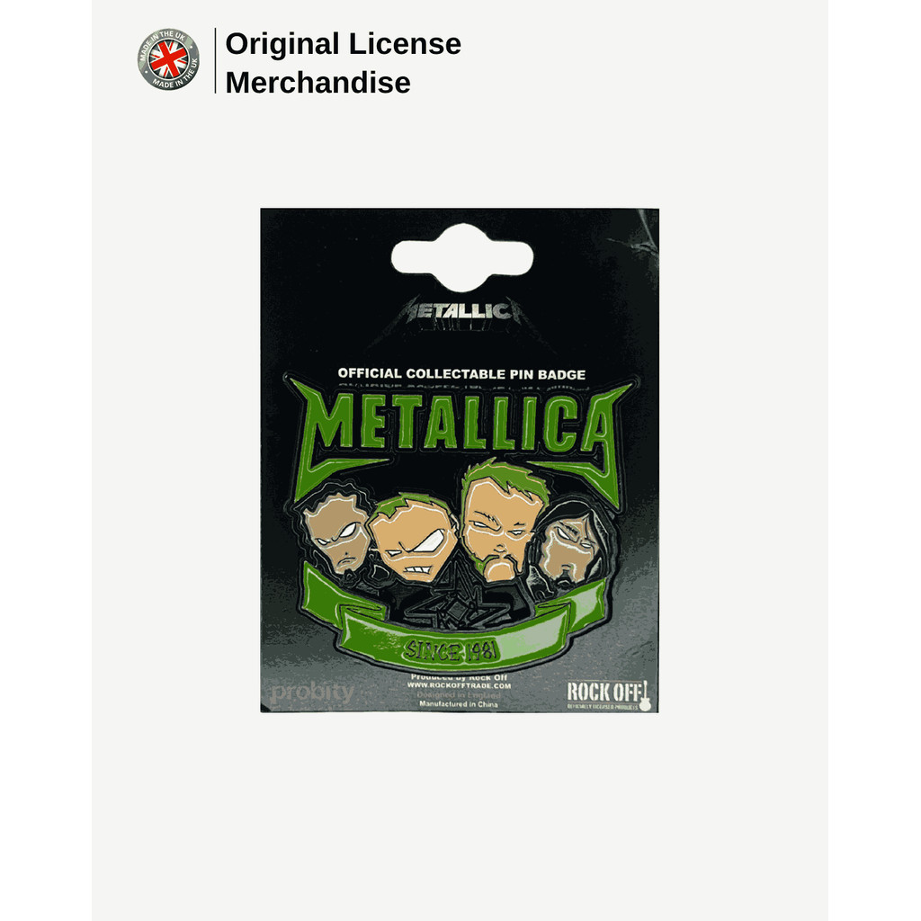 METALLICA SINCE 1981 HEADS Pin Badge Metal Aksesoris Pria Wanita Band Musik Original Merchandise