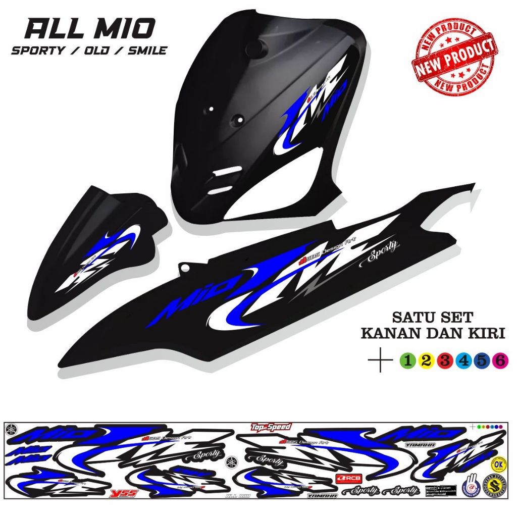 VARIASI MOTOR MIO LAMA 110 / STIKER MIO SPORTY SMILE STIKER VARIASI MOTOR