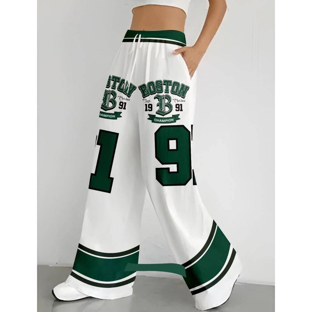 LAPAKSHOP CELANA PANJANG WANITA/STREET WEAR/KOREAN STYLE/BOSTON91