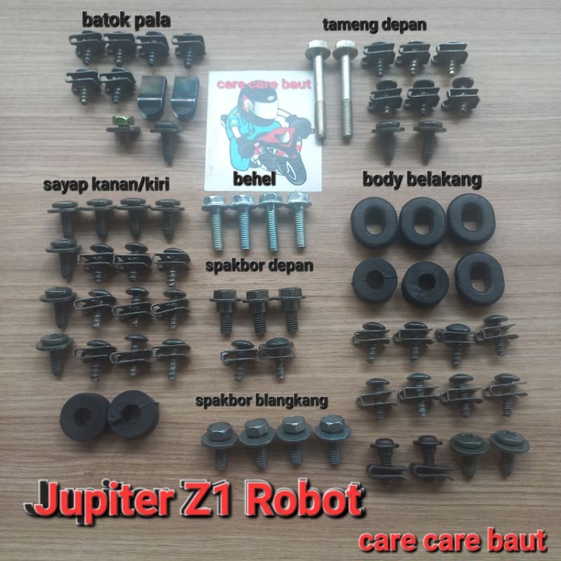 baut lengkap yamaha jupiter z1 robot/baut full body jupiter z1 robot