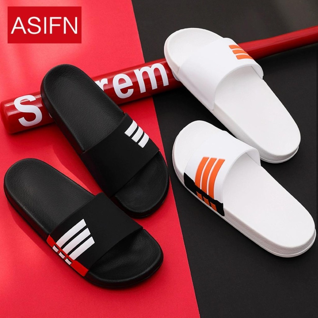 TERBARU DM Sandal flat karet unisex daily suprem3 Upgrade gd-44