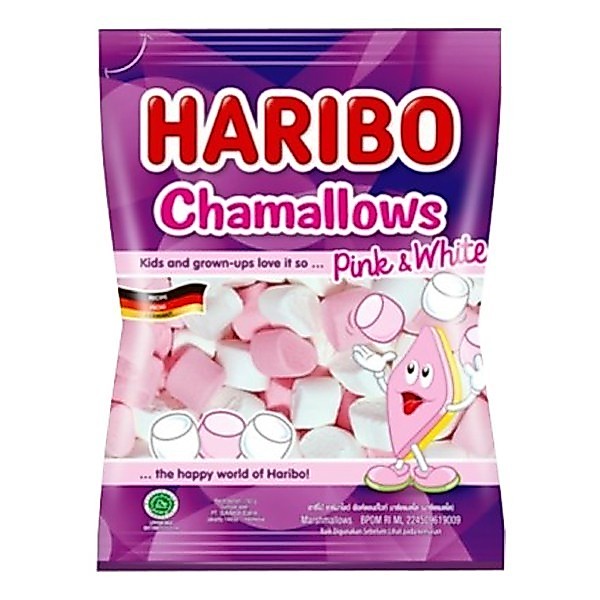 Haribo Chamallows Pink & White Marshmallow 70 Gr