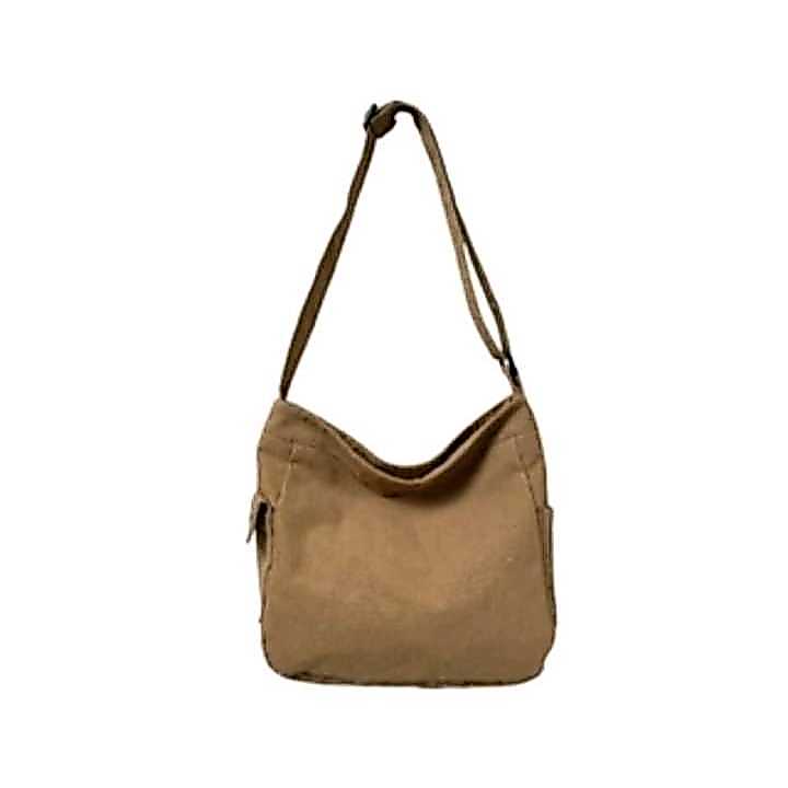 Unisex Slingbag Kanvas Tas Selempang Kanvas Polos Unisex Pria Wanita Kanvas Tas Selempang Polos Tami