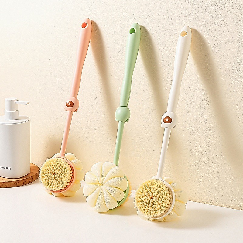 silicone bath brush - body belt towel brush - sikat punggung 2 sisi