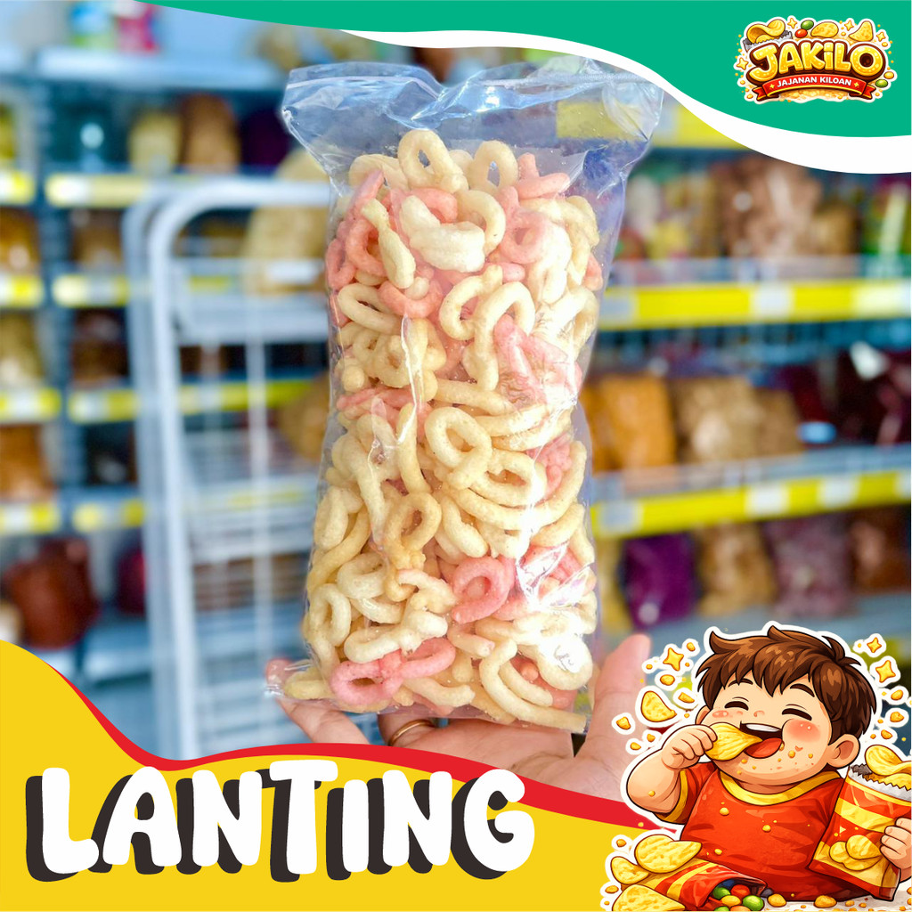 Lanting Merah Putih Kebumen 500gr Klanting Singkong Khas Kebumen  - JAKILO Jajanan Kiloan