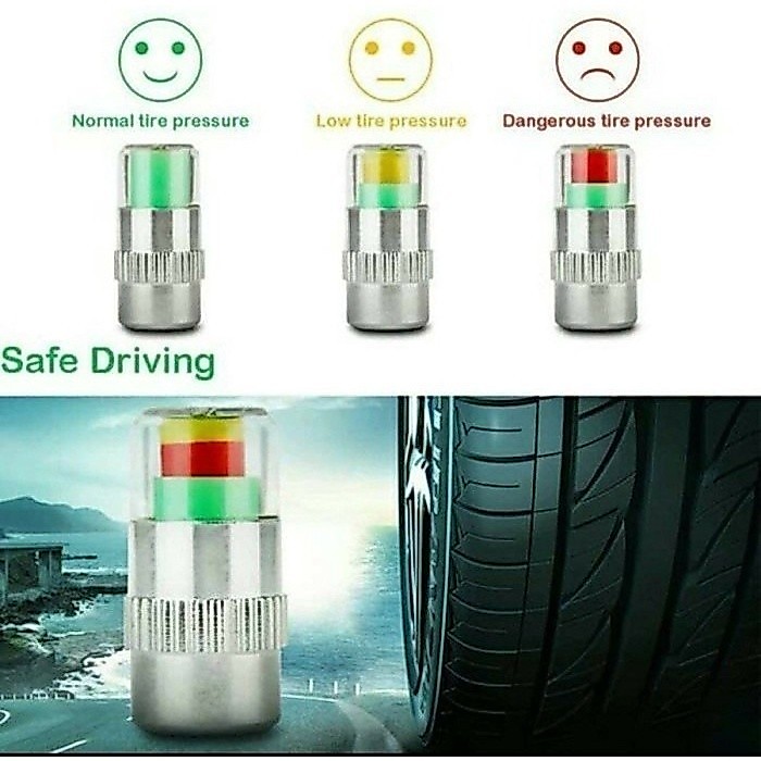 PROMO HARI INI Pentil tutup TEKANAN Cek Kempes Ban Mobil Motor air Indikator Tekanan pressure Angin 