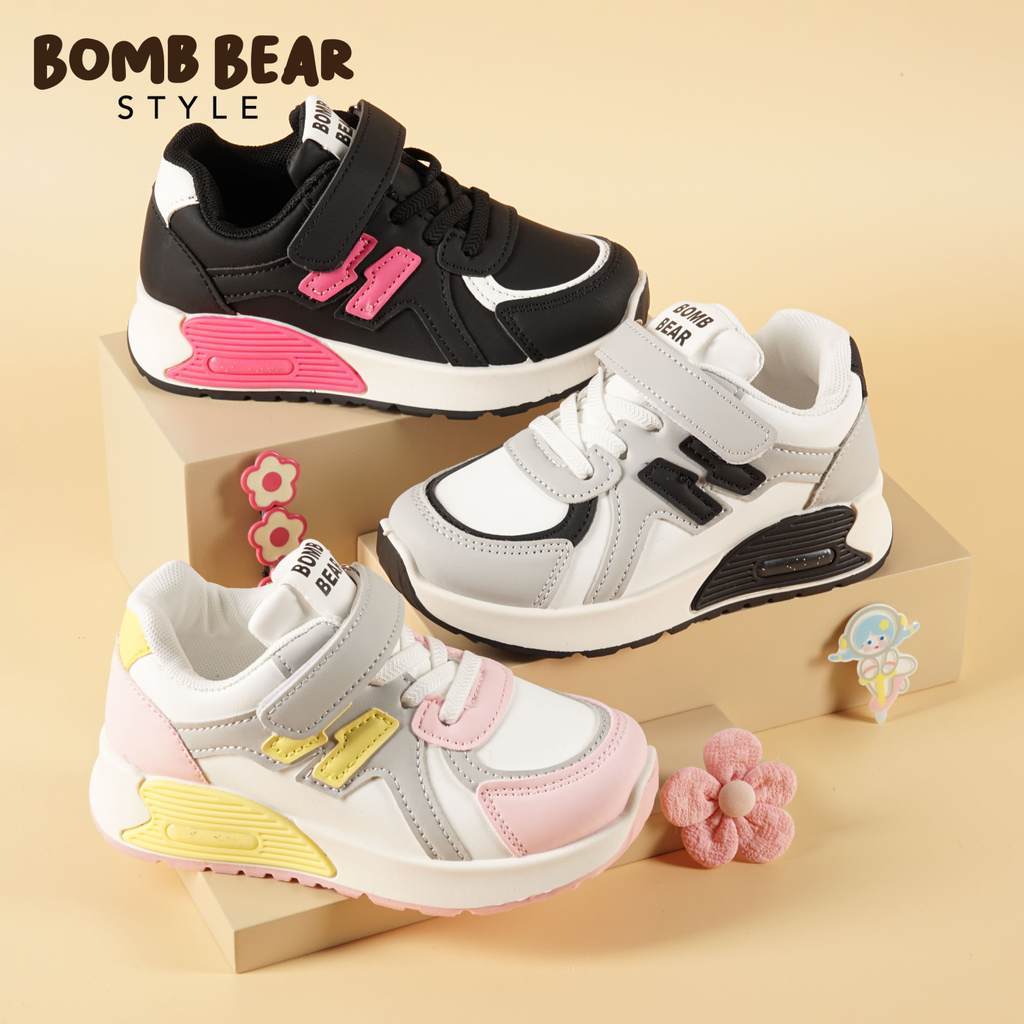 You Bear - Sepatu Anak Perempuan Lucu Umur 3-12 Tahun | Sneakers Sport Sekolah PAUD, TK, SD | Fashio