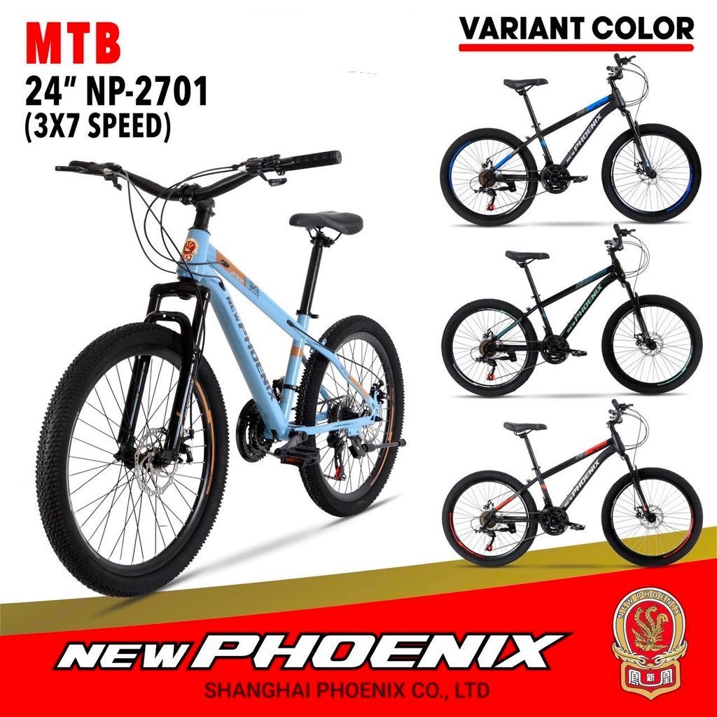 SEPEDA GUNUNG MTB 24 DAN 26 INCH NEW PHOENIX 2701