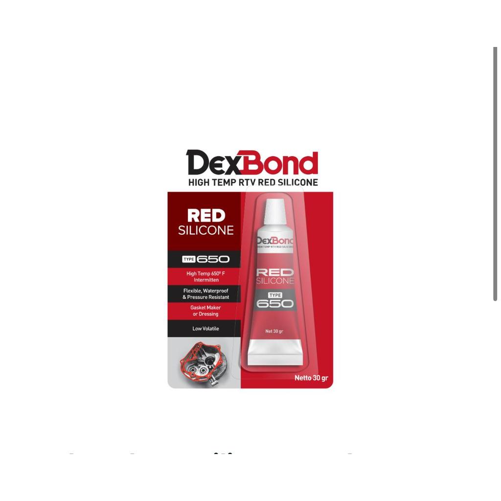 DEXBOND Red Silicone Lem Silikon Sealer Gasket MERAH (PCS)