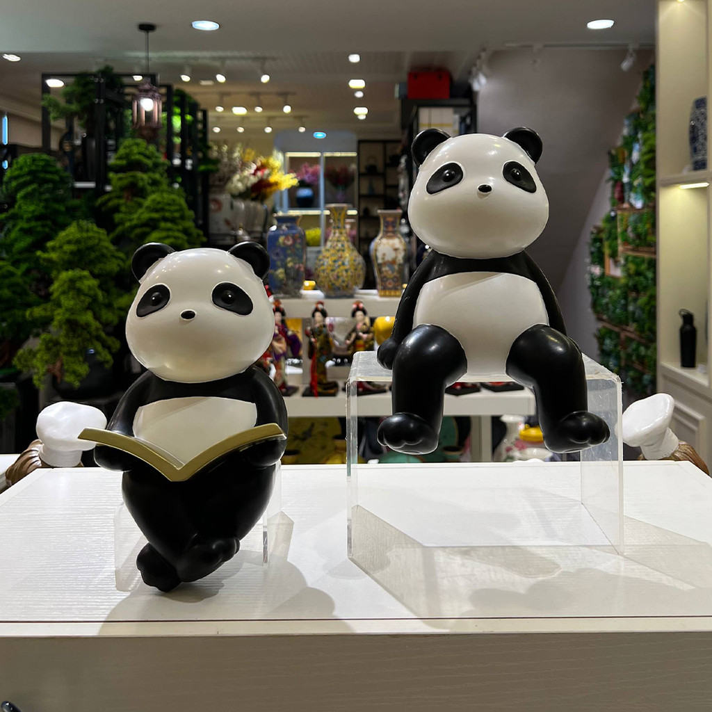 Ornamen Lucu untuk Interior Rumah / Hanging Panda Decorations Set 5572