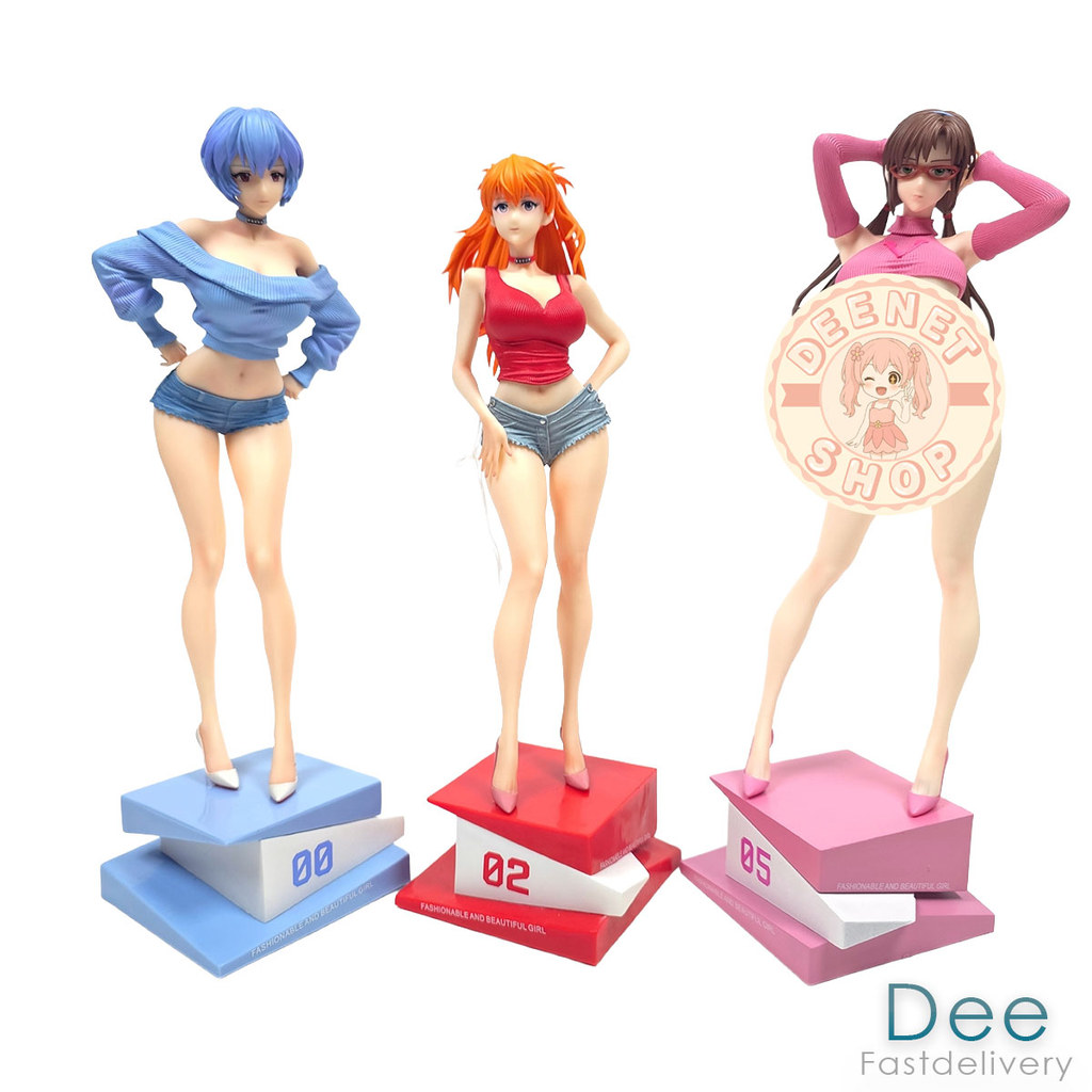 Asuka Langley Rei Ayanami Mari Makinami XH Summer Girlfriend Evangelion 32cm Action Figure PVC
