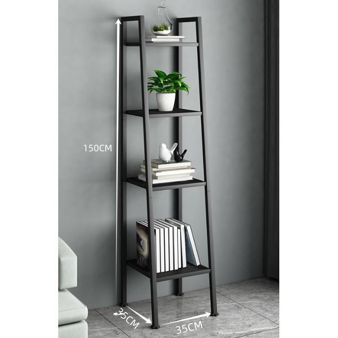 Rak Besi 4/5 Tingkat Minimalis/Rak Serbaguna Ruang Tamu/Rak Penyimpanan Heavy Duty/Rak Buku Sudut Ru