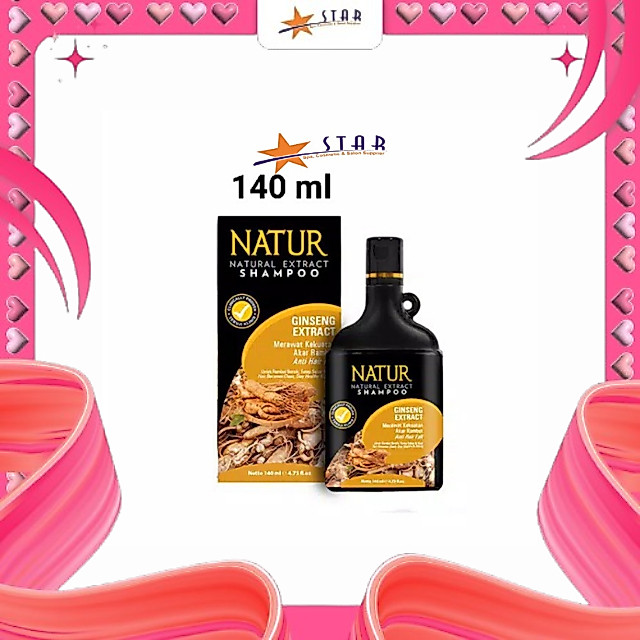 * STAR * Natur Shampoo Extract Gingseng 140 Ml / Sampo Natur / Sampo Gingseng