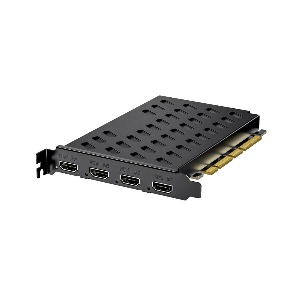 4 Channel 2160p OBS Vmix Wirecast Streaming Quad HDMI Broadcast PCI Express UHD Video Capture Card B