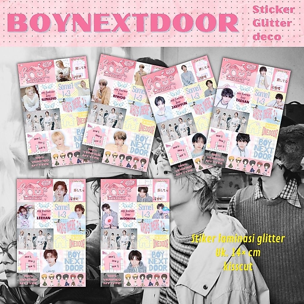 BOYNEXTDOOR Sticker Glitter Sweet Home
